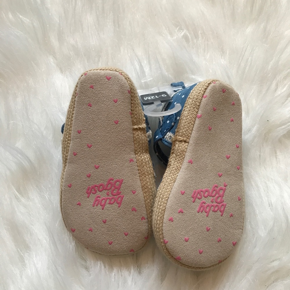 ✨NEW💙Carters OshKosh Toddler Baby Girl Blue Polka Dot Espadrille Sandal Shoes🥿 - Picture 5 of 5